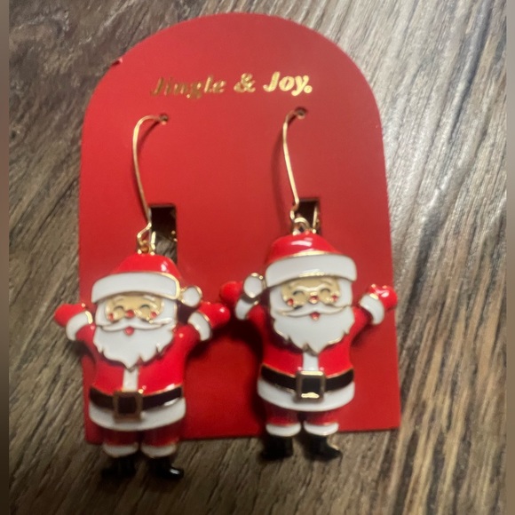Jingle and joy Santa Claus earrings - Picture 1 of 1